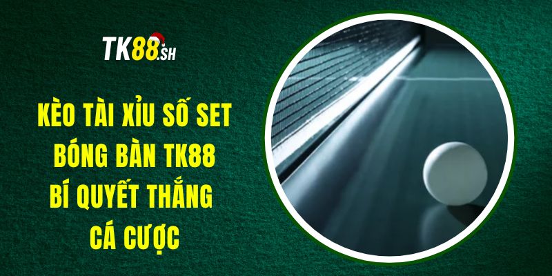 Kèo Tài Xỉu Số Set Bóng Bàn TK88 – Bí Quyết Thắng Cá Cược