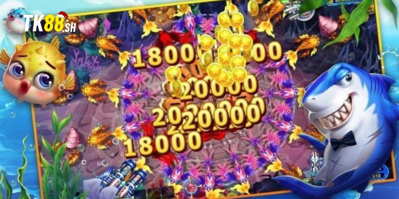 Những loài cá và phần thưởng lớn trong thần cá atlantis TK88